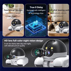 WIFI Dual Lens Robot Camera Dual Screen Monitoring 1080P HD PTZ IP Security Surveillance Camera Auto Tracking Baby Pets Monitor