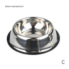 Steel Pet Dog Bowl Feeder Skidproof Anti-Ant Food Water Drink Dishes Feeder Dog Bowls Food Accessories Pet Supplies
