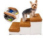 Foldable Pet Dog Stairs Portable Puppy Step Ladder Ramp for Bed Sofa Climbing AU