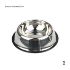 Steel Pet Dog Bowl Feeder Skidproof Anti-Ant Food Water Drink Dishes Feeder Dog Bowls Food Accessories Pet Supplies
