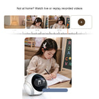 Portable AI Movable Pet Camera Battery Powered 2 Way Talk Motion Detection Video Recording Indoor Cam Mobile Surveillance Robot