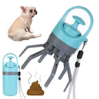 Portable Lightweight Dog Pooper Scooper with Built-In Poop Bag Dispenser Eight-Claw Shovel for Pet Toilet Picker Pet Products