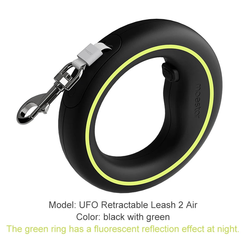 MOESTAR Retractable Dog Leash Lite Version Durable Training Walking Safety Dog Rope 3M Retraction Length for Max Pet Weight 30Kg