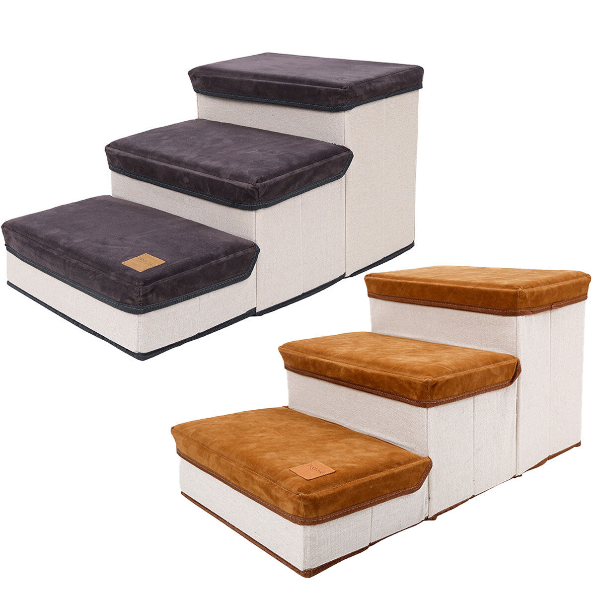 Foldable Pet Dog Stairs Portable Puppy Step Ladder Ramp for Bed Sofa Climbing AU