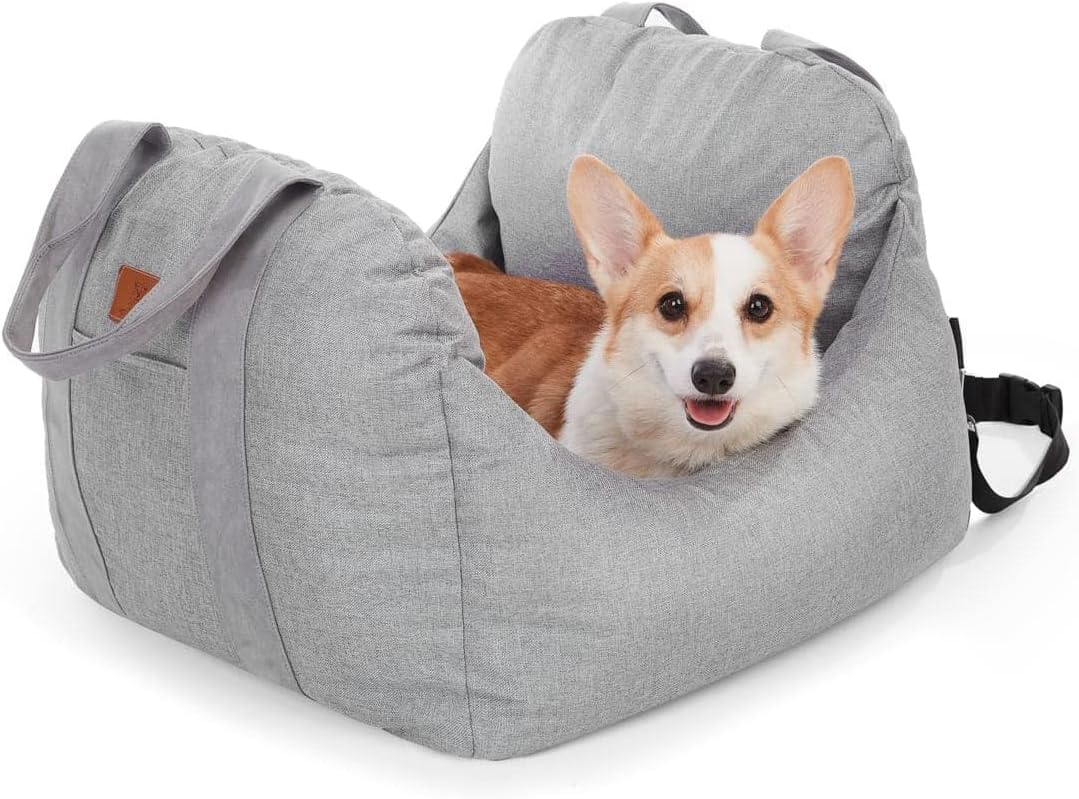 Dog Car Seat, Puppy Booster Seat, Travel Carrier Bed for Small and Medium Pets
