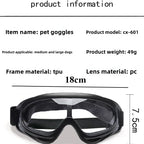 Pet Adjustable Dog Goggles Sunglasses Anti-Uv Sun Glasses Eye Wear Protection Black Widely Used Dog Sunglasses Pet Dog Supplies