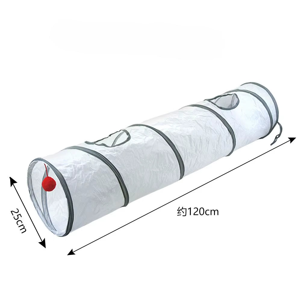 Cat Tunnel Portable Foldable Set Pet Rabbit Guinea Pig Tent Maze Channel Toy Dog Fence Pet Cage Large Space Multiple Gameplay
