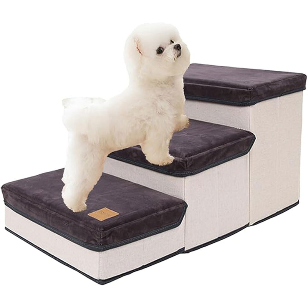 Foldable Pet Dog Stairs Portable Puppy Step Ladder Ramp for Bed Sofa Climbing AU