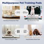 Washable Pee Pads for Dogs, 2 Pack Small 18"X24" Super Absorbent Reusable Puppy Pads Pet Training Pads, 100% Waterproof Non-Slip Puppy Pee Pads Whelping Dog Playpen Crate Potty Pads Puppy Essentials