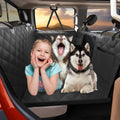 Back Seat Extender for Dogs Truck-Large Space, Dog Pet Seat Cover Back Seat Hard Bottom Holds 420Lb, Waterproof Dog Hammock for Crew Cab Trucks F150, RAM1500, Sierra, Tundra, Silverado, Black