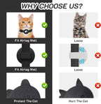 Airtag Pet Collar for Girl Boy Cats , Reflective Kitten Collar with Apple Air Tag Holder and Bell Quick Breakaway Release