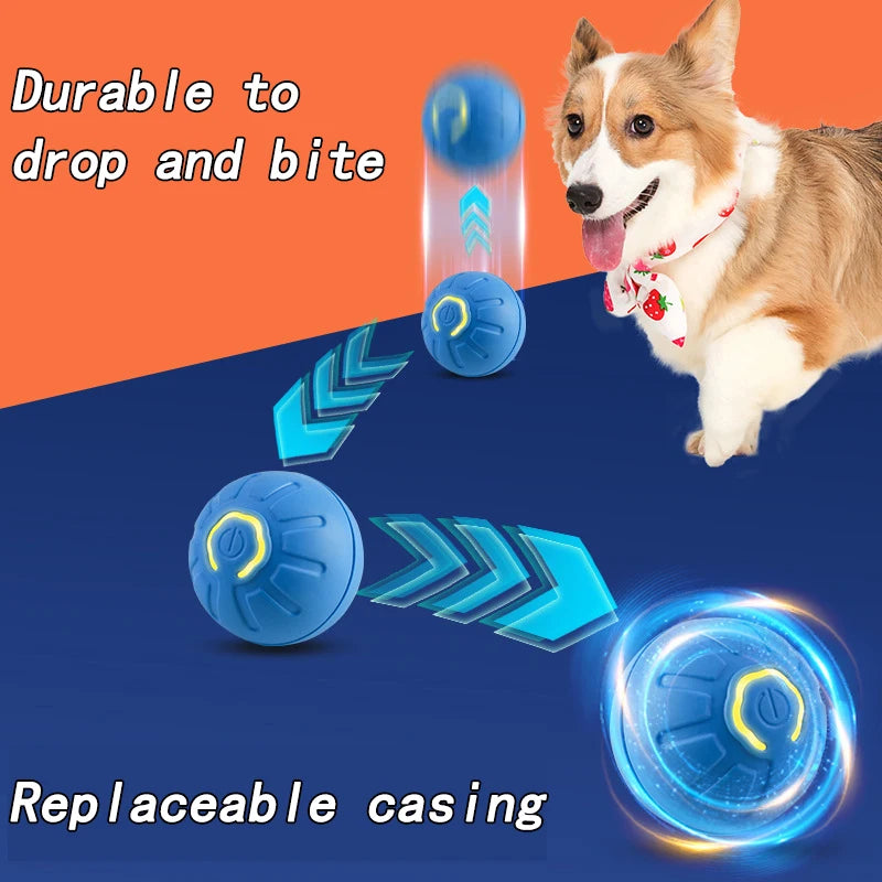 Cat Interactive Bouncing Ball Smart Cat Toys USB Automatic Rolling Magic Ball Electronic Cat Dog Toy Cat Game Accessories