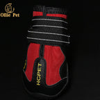Dog Shoes Waterproof Anti-Slip Rain Boots Warm Snow Reflective for Small Large Pet Sports Training Protect Pet Feet 4Pcs