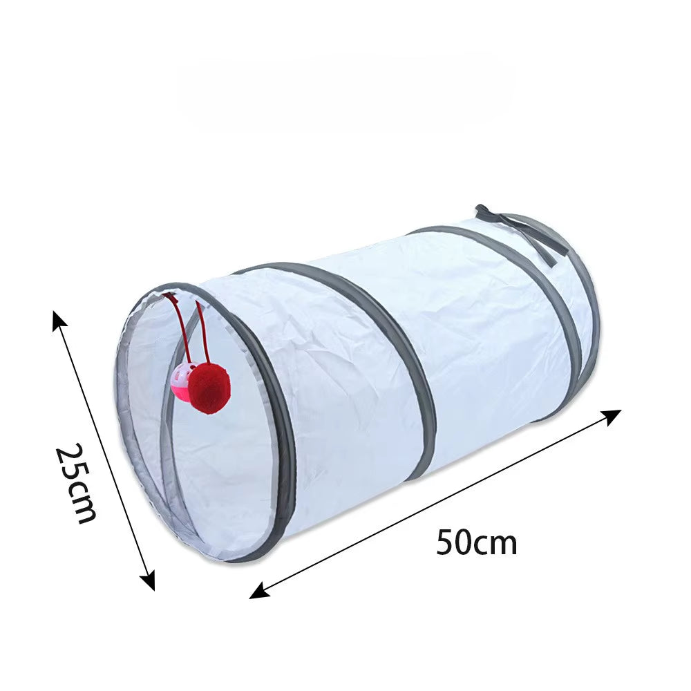 Cat Tunnel Portable Foldable Set Pet Rabbit Guinea Pig Tent Maze Channel Toy Dog Fence Pet Cage Large Space Multiple Gameplay