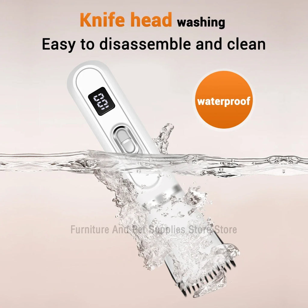 4-In-1 Pet Grooming and Care Set 4Different Blades Pet Hair Shaver Low Noise Pet Clippers Rechargeable Cordless Safe Dog Trimmer