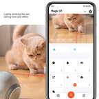 Portable AI Movable Pet Camera Battery Powered 2 Way Talk Motion Detection Video Recording Indoor Cam Mobile Surveillance Robot