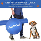 Dog Agility Training Equipment, 60-Piece Dog Obstacle Course Training Starter Kit Pet Outdoor Game with Tunnel, Agility Hurdle, Weave Poles, Jump Ring, Pause Box, Toy Balls and Storage Bag
