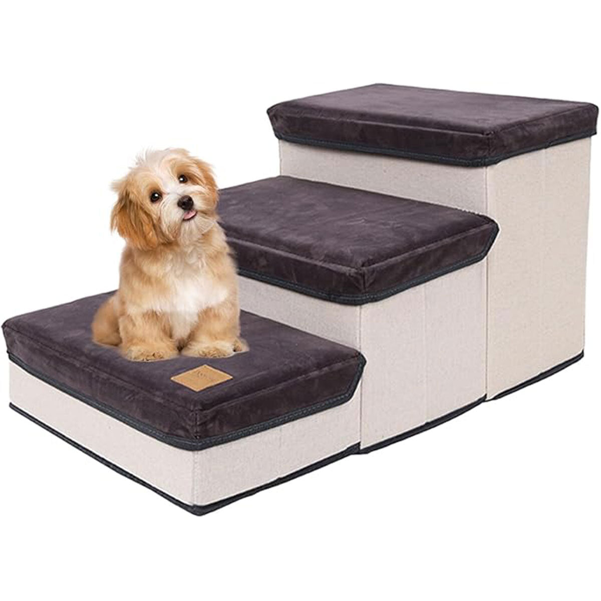 Foldable Pet Dog Stairs Portable Puppy Step Ladder Ramp for Bed Sofa Climbing AU