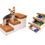 Foldable Pet Dog Stairs Portable Puppy Step Ladder Ramp for Bed Sofa Climbing AU