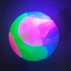 Fun Pet Toys Small Dog Flash Ball Dog Toys Ball TPR Three Color Glowing Elastic Ball Dog Training Throwing the Ball Dogball