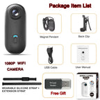 4K HD Mini Pet Collar Camera Wide Angle Lens 1080P FHD Portable Dog Cat Neck Camera Vlog Sport Action Body Wifi Video Recording