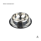 Steel Pet Dog Bowl Feeder Skidproof Anti-Ant Food Water Drink Dishes Feeder Dog Bowls Food Accessories Pet Supplies