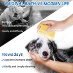 Pet Dog Shampoo Brush 2.7Oz 80Ml Cat Massage Comb Grooming Scrubber for Bathing Short Hair Soft Silicone Rubber