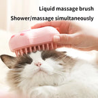 Cat Dog Massager Electric Cleaning Comb 3 in 1 Pet Cat Dog Steam Brush Electric Spray Brushes Pet Grooming Hair Removal Combs